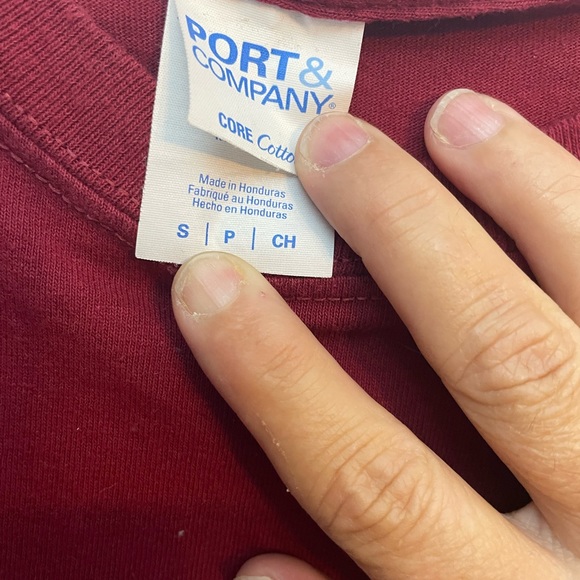 Small Burgundy Christmas Tee - Picture 2 of 4